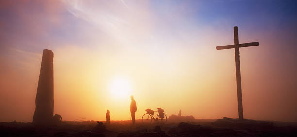 istock Cyclist and traveler 471752501