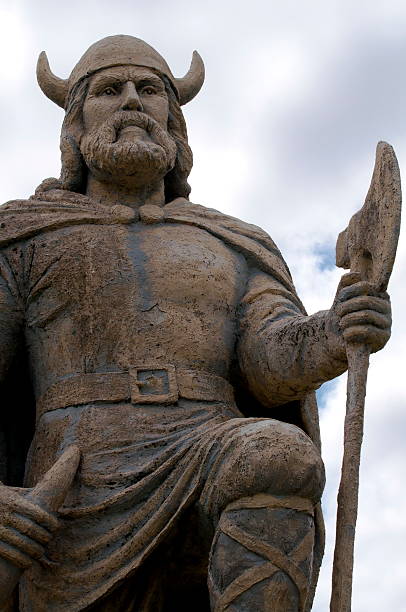 istock Viking statue monument of Gimli Manitoba 471753225