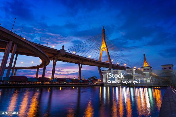 Il Bhumibol Ponte Tailandia - Fotografie stock e altre immagini di Anello - Gioiello - Anello - Gioiello, Architettura, Attraversare