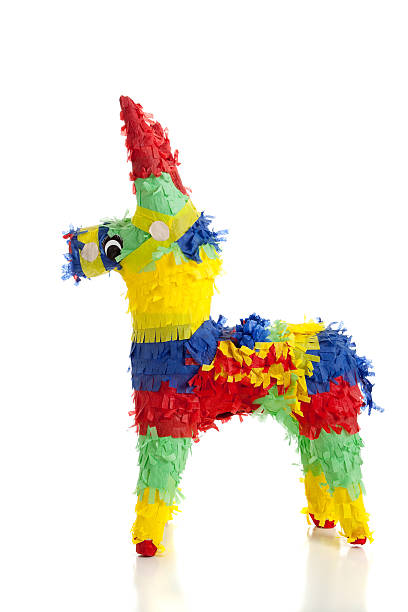 istock Traditional Mexican Pinata on White 471753595