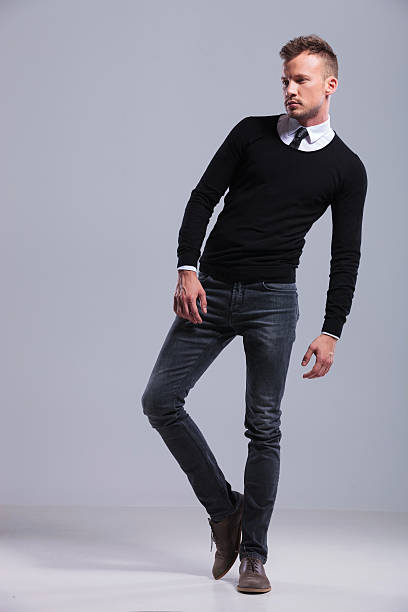 istock casual man leans on one leg 471755145