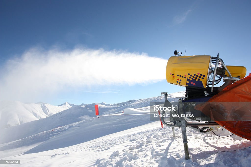 Schnee-generator in Livigno - Lizenzfrei Arbeiten Stock-Foto