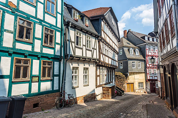 istock Old street with half timbered Houses 471757015