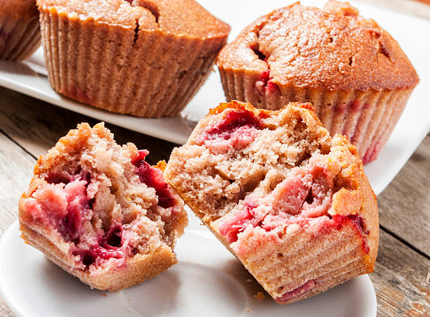 homemade strawberry and orange muffins