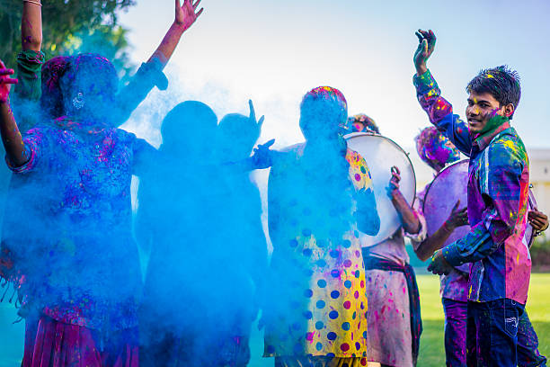 Holi Festival in India stock photo