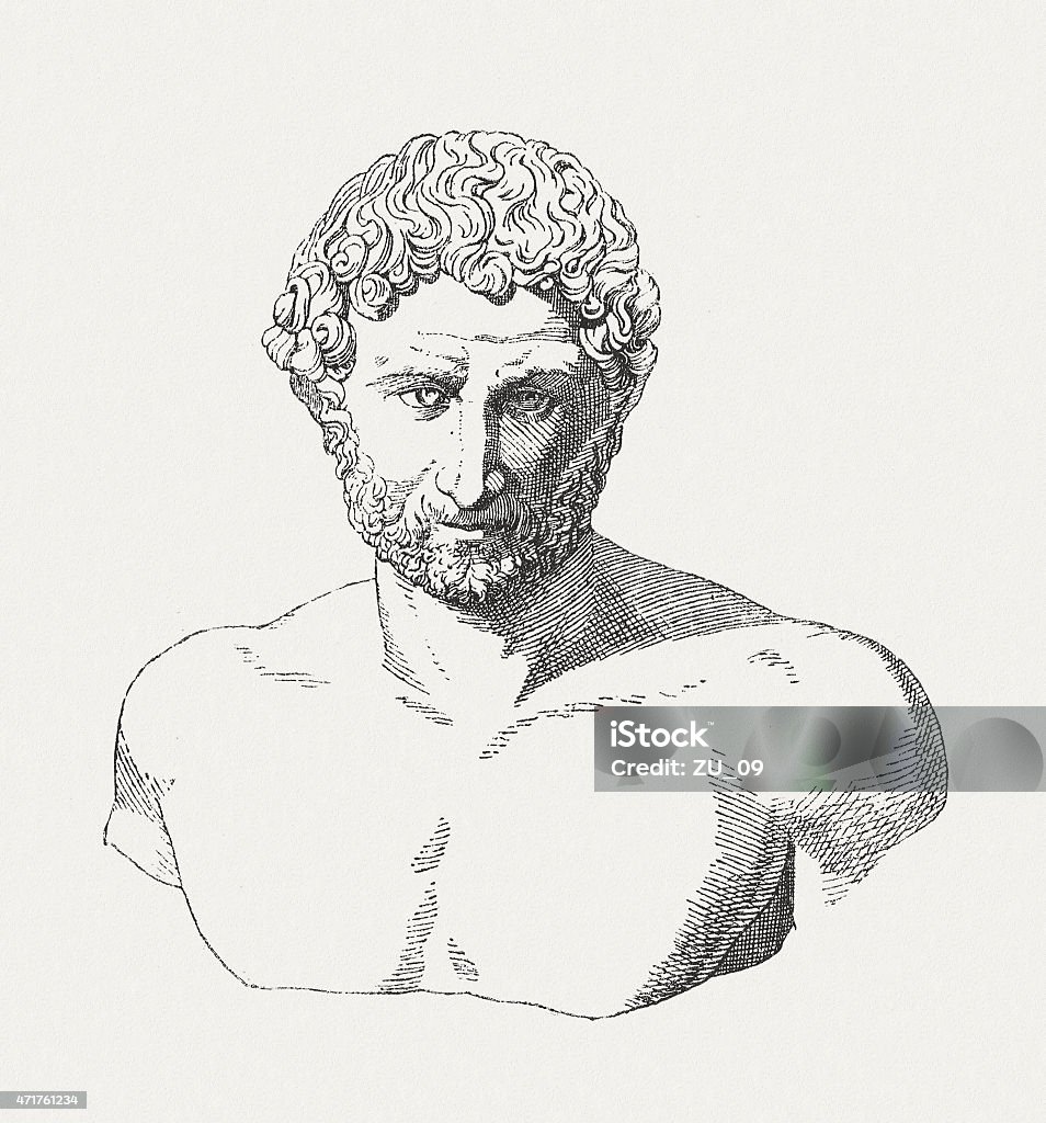 Hadrian (76 AD – 138 V. Chr.), römischen Kaiser, Pass für den  1881 - Lizenzfrei Brustbereich Stock-Illustration