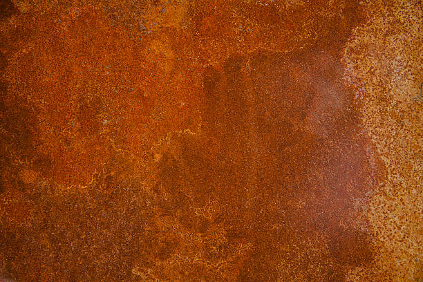 Rusty iron plate stock photo