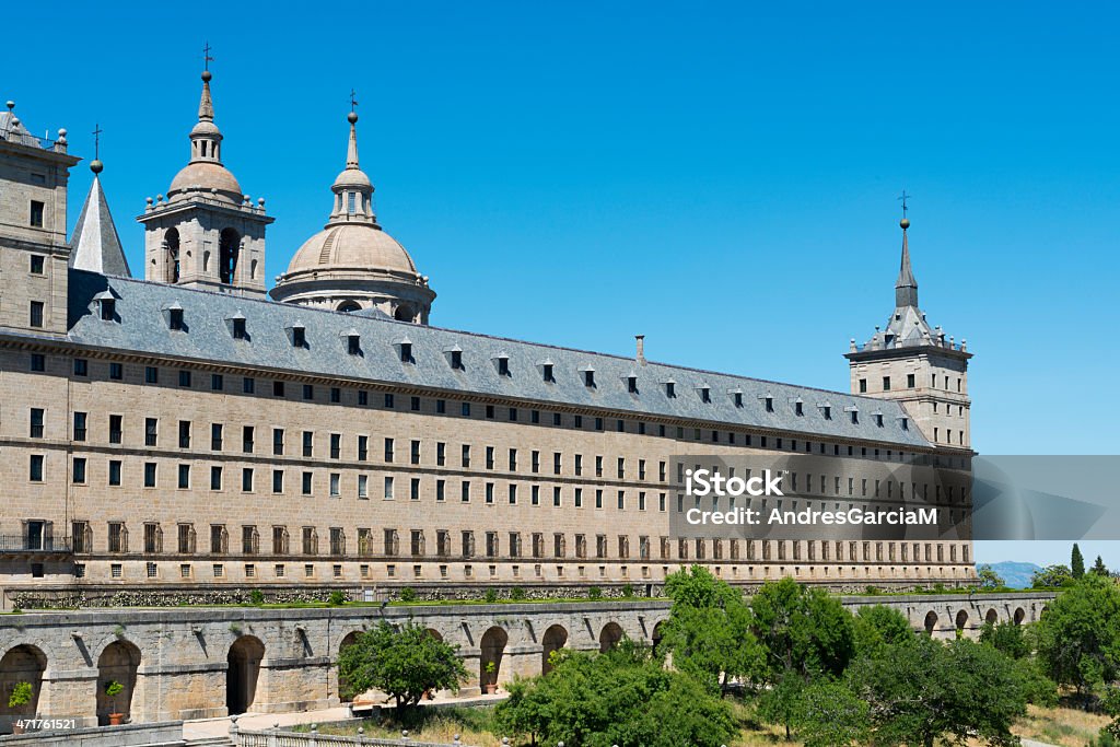 Monasterio de El Escorial, a MAdrid, Spagna - Foto stock royalty-free di El Escorial