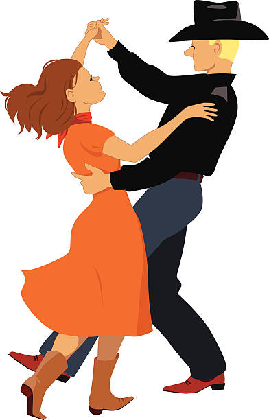 ilustrações de stock, clip art, desenhos animados e ícones de dançarinos de polka - polka dancing