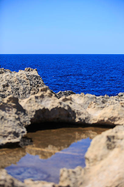 seashore near the Azure Window on the Gozo island, Malta 