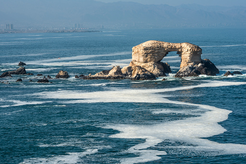 Portada (Arch) Rock Formation, Chilean Coastline, La Portada National Reserve, Antofagasta, Chile