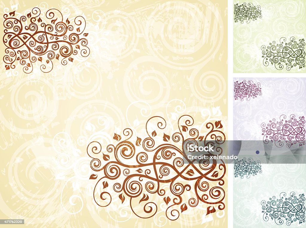 Floral vector background Abstract floral grunge illustration (RGB, EPS10). Transparency different from normal used. Additional AiCS2, TIFFs (4961 x 4961 px, RGB) are included in the zip. 2015 stock vector