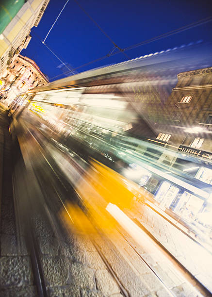 istock Milan streetcar in motion. 471763405