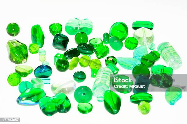 Green Beads Stock Photo - Download Image Now - Arrangement, Art And Craft, Backgrounds
