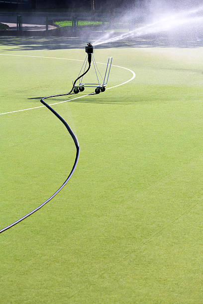 istock Sprinkler on artificial football field 471763713