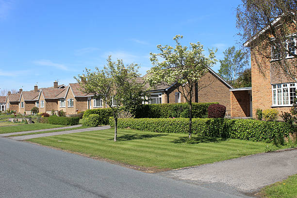 istock Row of bungalow houses 471765013