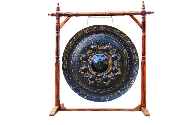 istock big gong in temple thailand isolate white background with clippingpath 471765906