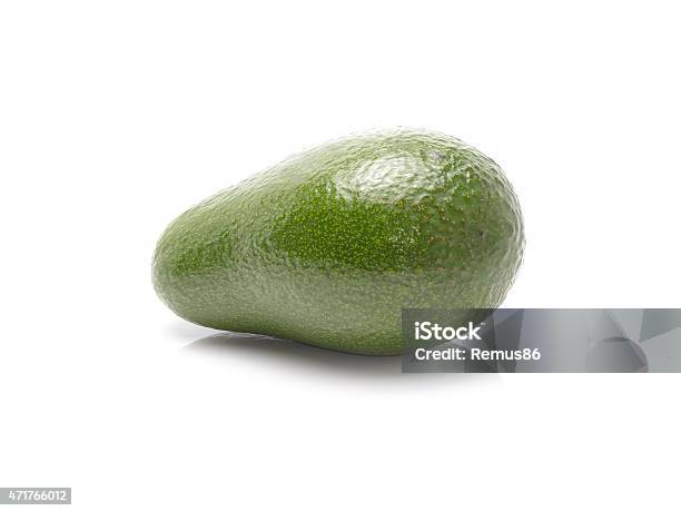 Avocado Isolated On White Background Stock Photo - Download Image Now - 2015, Avocado, Brown