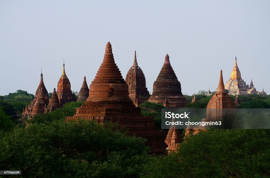 Bagan Temples and stupas of Bagan. Myanmar. Ancient Civilization Stock Photo