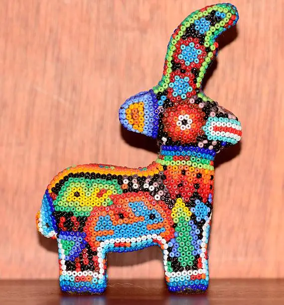 Mexican huichol deer artcraft