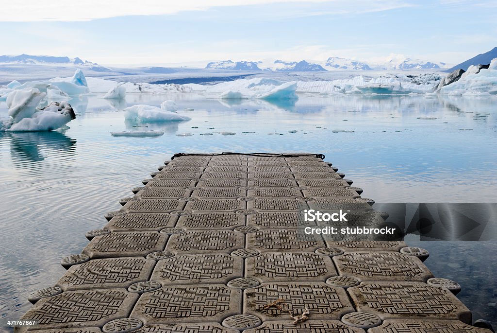 Pier von Gletscher - Lizenzfrei Antarktis Stock-Foto