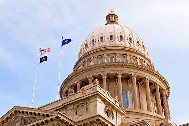 idaho capitol dome - idaho state capitol foto e immagini stock