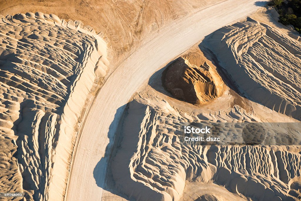 Sable et de gravier-abstract Vue aérienne au-dessus de votre tête - Photo de Texas libre de droits