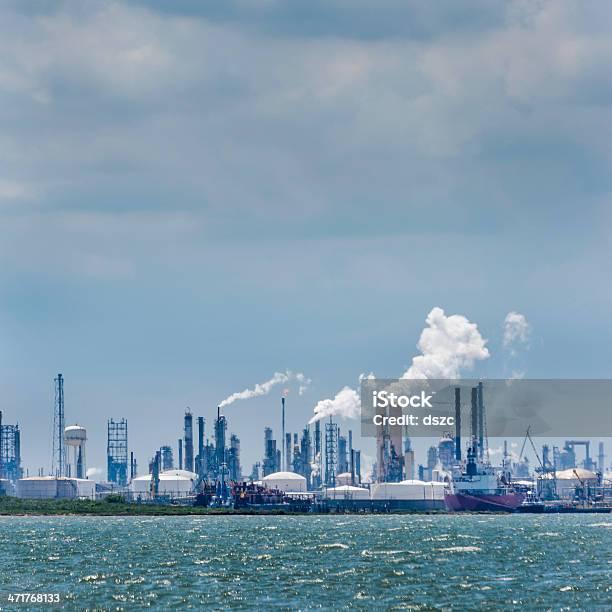 Petroleum Chemical Oil Processing Refinery Plant Texas City Industrial Skyline Stock Photo - Download Image Now