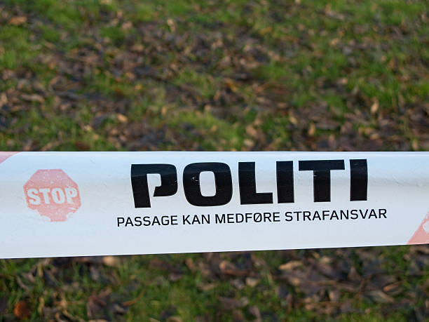 istock Danish police barrier sign 471768467
