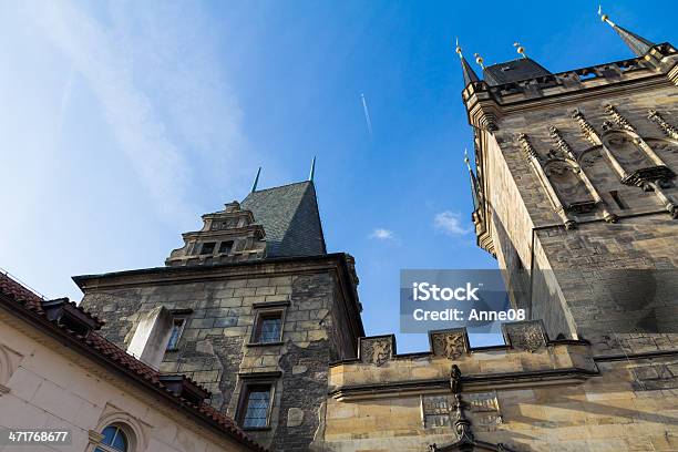 Towers And Spires Mala Strana Ende Der Charles Brücke Prag Stockfoto und mehr Bilder von Alt