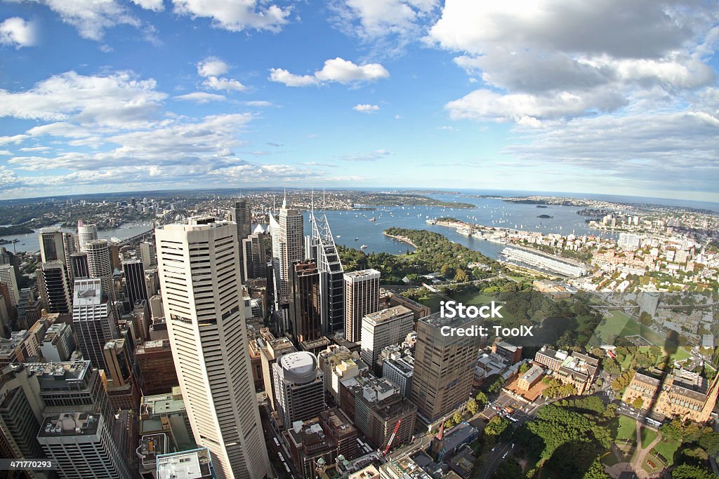 Vista de Sydney Tower - Foto de stock de Austrália royalty-free