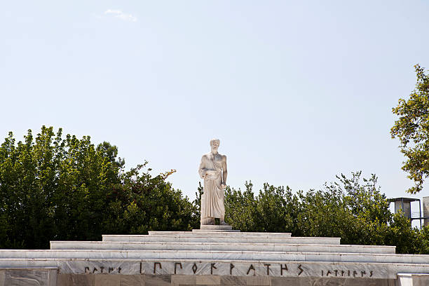 Hipócrates Estátua - foto de acervo