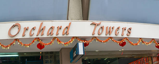 orchard tower in singapur - editorial asia singapore tourist stock-fotos und bilder