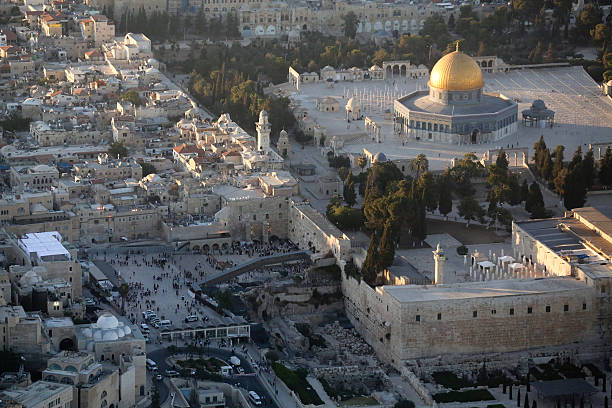 jerusalem - jerusalem dome of the rock israel temple mound photos et images de collection