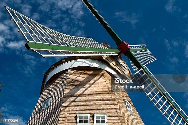 Windmill Stock Photo - Download Image Now - Blue, Cycling, Germany