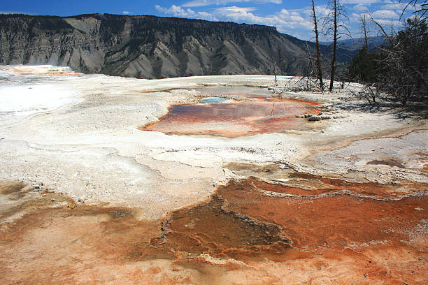 Travertine Pools stock photo