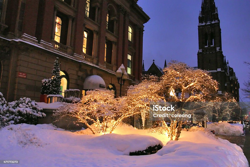 De Boston invierno - Foto de stock de Adoquinado libre de derechos