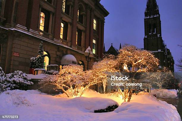 De Boston Invierno Foto de stock y más banco de imágenes de Adoquinado - Adoquinado, Aire libre, Arquitectura