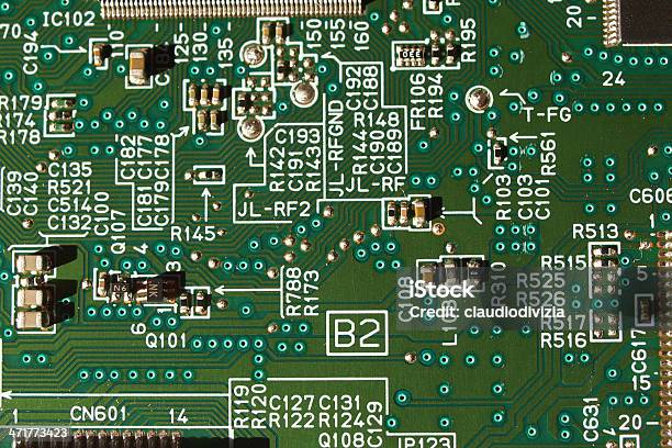 Circuitos Impressos - Fotografias de stock e mais imagens de Cabo - Cabo, Componente Elétrico, Computador