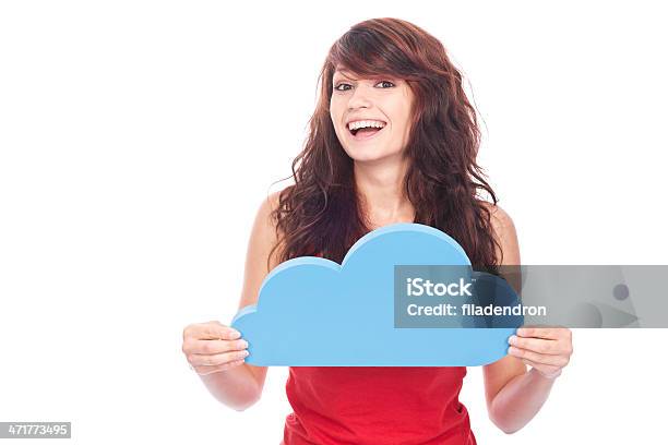 Concetto Di Cloud Computing - Fotografie stock e altre immagini di Abbigliamento casual - Abbigliamento casual, Adolescente, Adulto