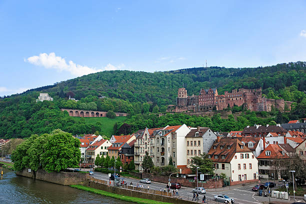 istock Quay and city view in summer Heidelberg 471776598