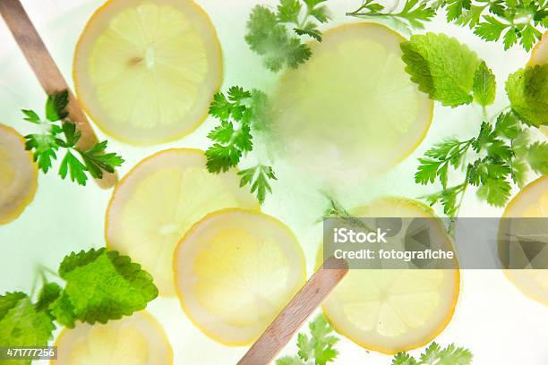 Lemon And Mint Stock Photo - Download Image Now - 2015, Backgrounds, Citrus Fruit