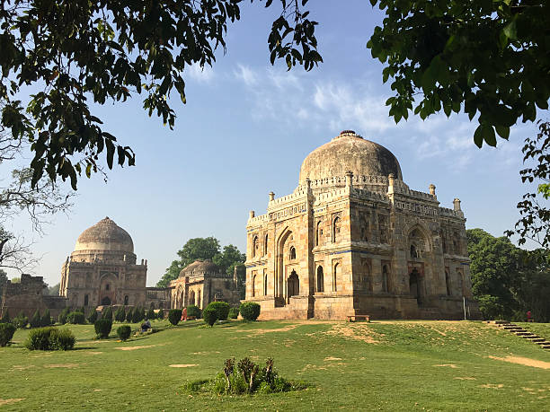 Lodhi Gardens Lodhi Gardens shot from mobile phone - iPhone6 lodi gardens stock pictures, royalty-free photos & images