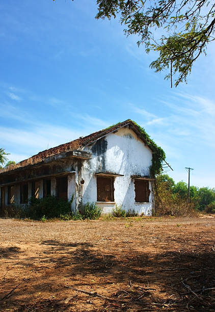 istock desert house abandoned between the devastated, fearlul land 471778691