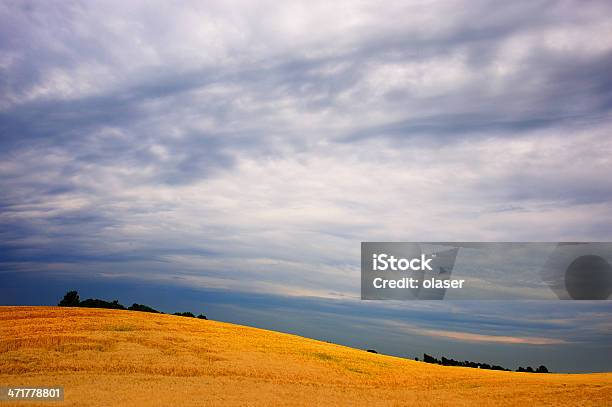 Hill Und Dramatischer Himmel Stockfoto und mehr Bilder von Abenddämmerung - Abenddämmerung, Agrarbetrieb, Anhöhe