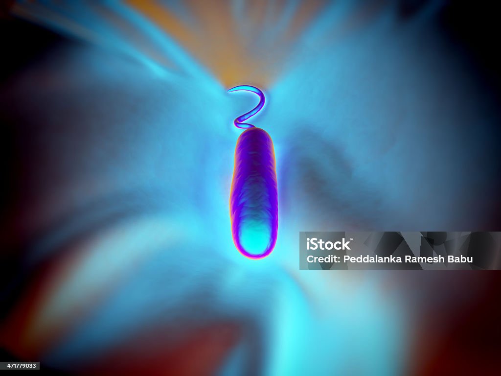 Gram-negativo Batterio a forma di bastoncello - Foto stock royalty-free di Batterio