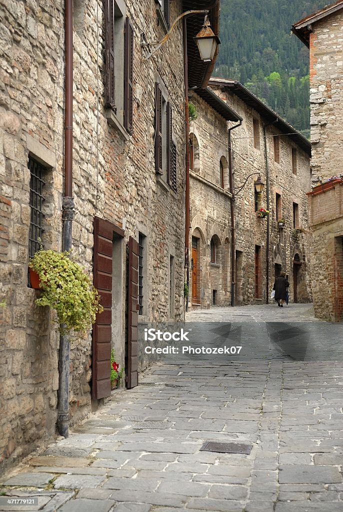 Gubbio, Italy Italian old street Alley Stock Photo