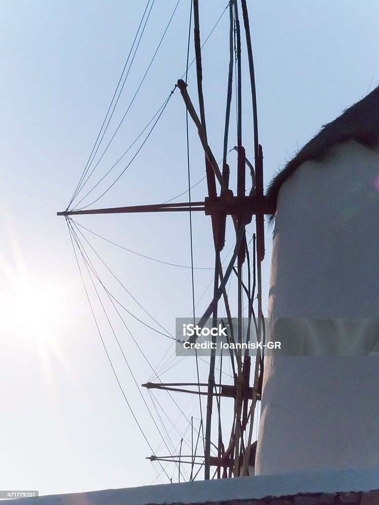 Moulins à vent de mykonos - Photo de Archipel des Cyclades libre de droits