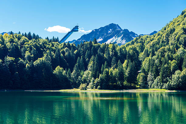 mountain lake - oberstdorf zdjęcia i obrazy z banku zdjęć