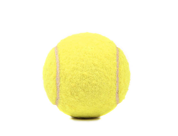 istock Single tennis ball isolated on a white background 471780267